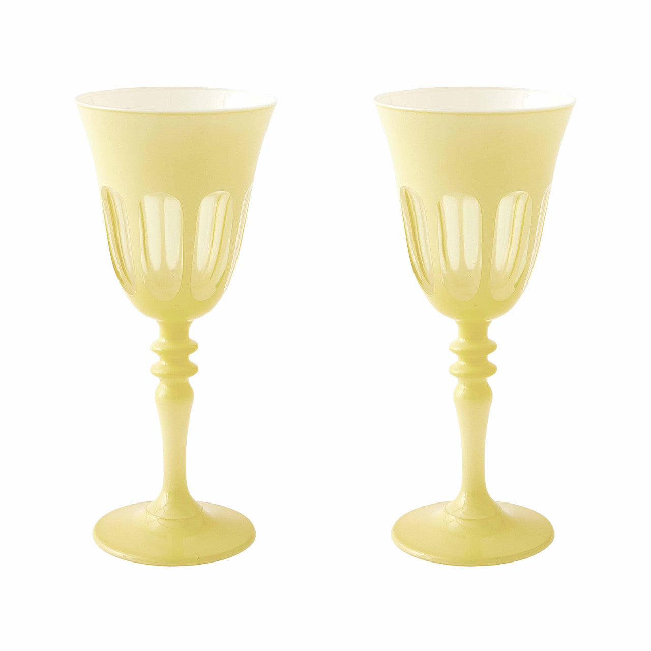 Rialto Glass Wine Set/2, Crème