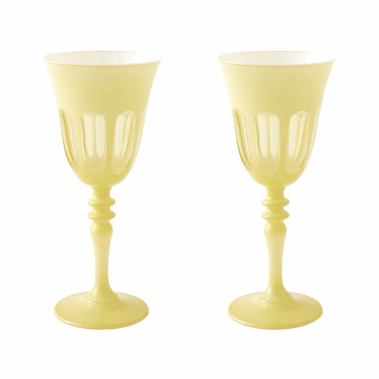 Rialto Glass Wine Set/2, Crème