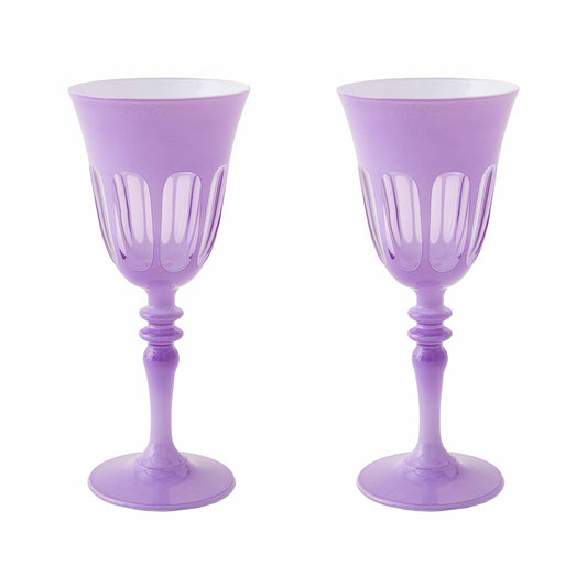 Rialto Glass Wine Set/2, Lupine