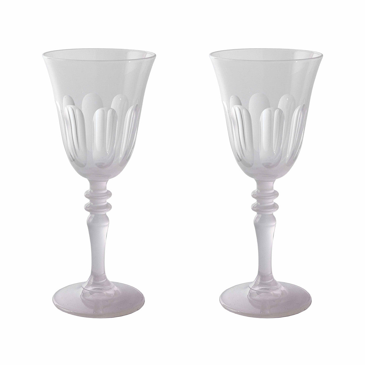 Rialto Glass Wine Set/2, Opal