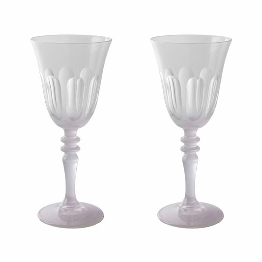 Rialto Glass Wine Set/2, Opal
