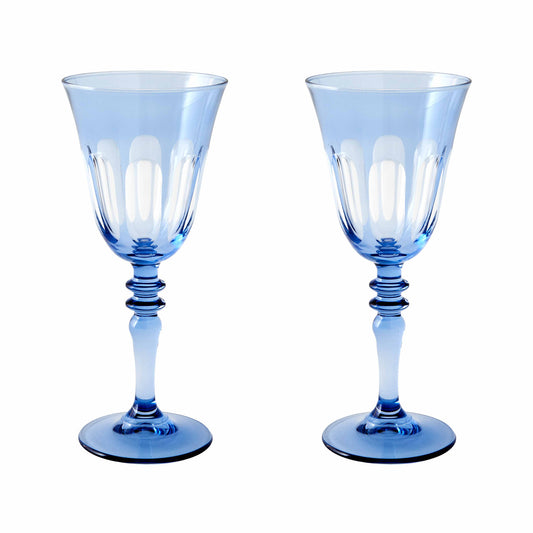Rialto Glass Wine Set/2, Thistle