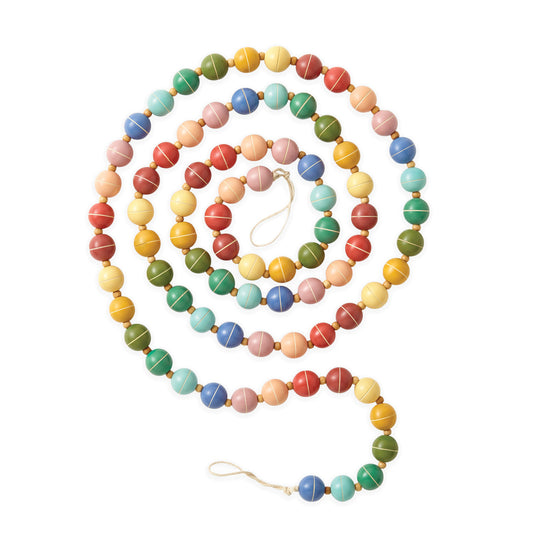 HAND-PAINTED GARLAND, RAINBOW