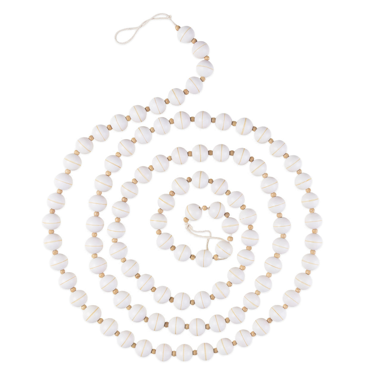HAND-PAINTED GARLAND, SOFT-WHITE