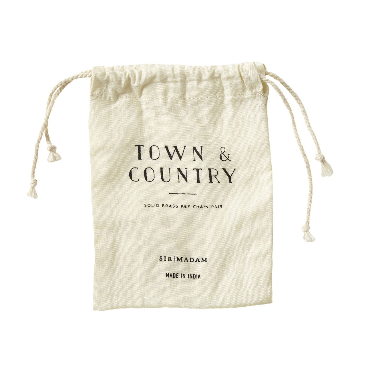 Brass Town & Country Key Chain Pair
