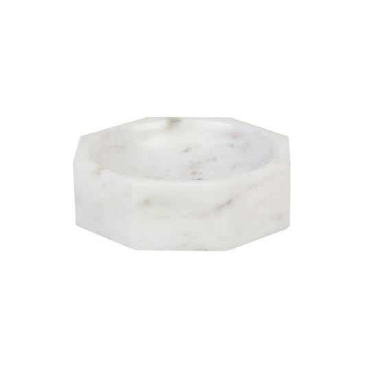 MARBLE MODERNIST OCTANGULAR BOWL, SMALL