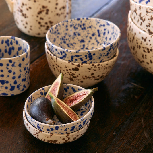 Splatterware Nut Bowls Set of 2, Lake