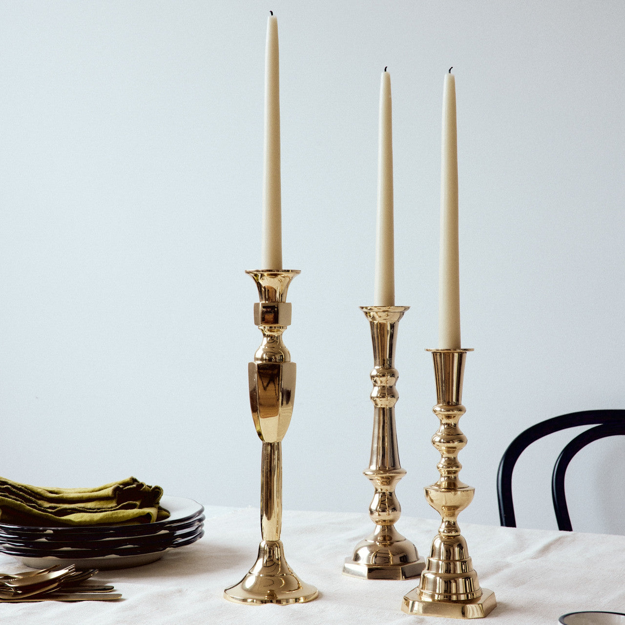 Georgian Candlestick, No. 1, Brass  