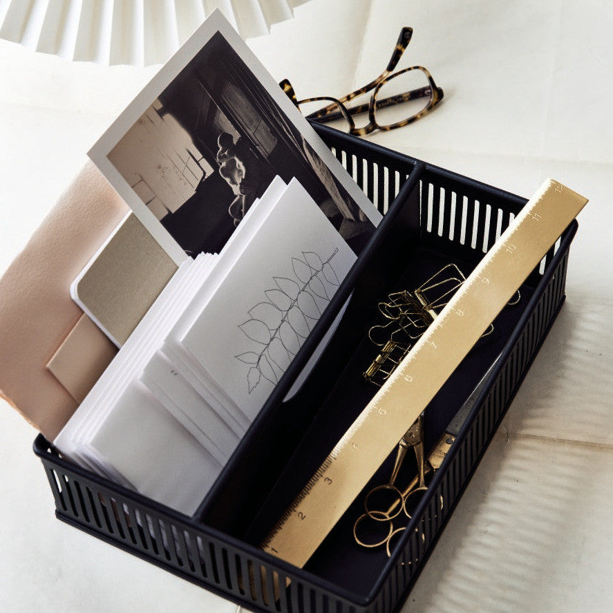 Sheffield Silverware Caddy, Black