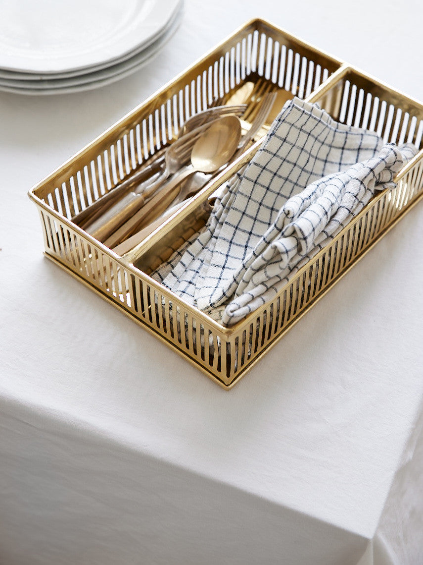Sheffield Silverware Caddy, Brass