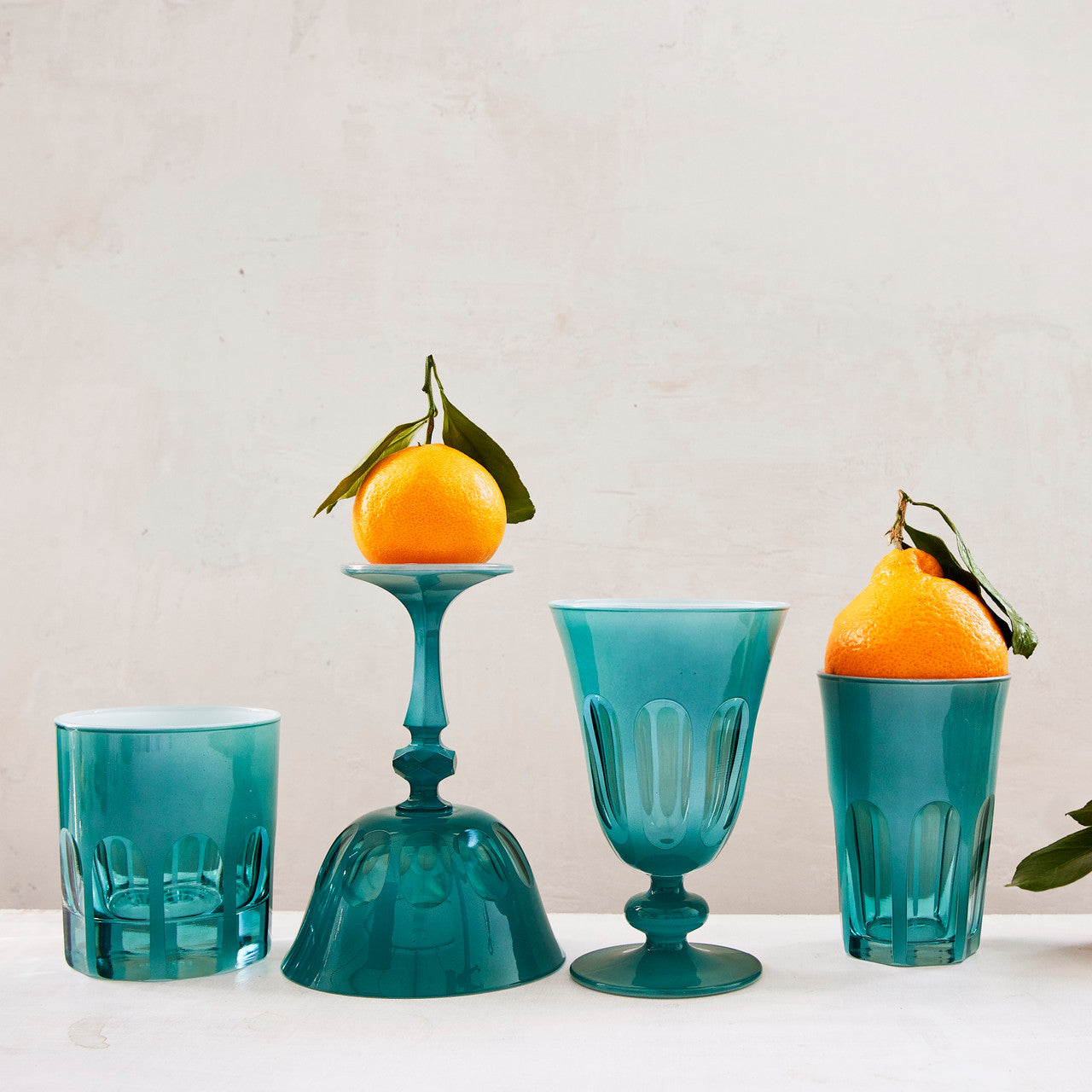 Rialto Glass Tulip Set/2, Teala