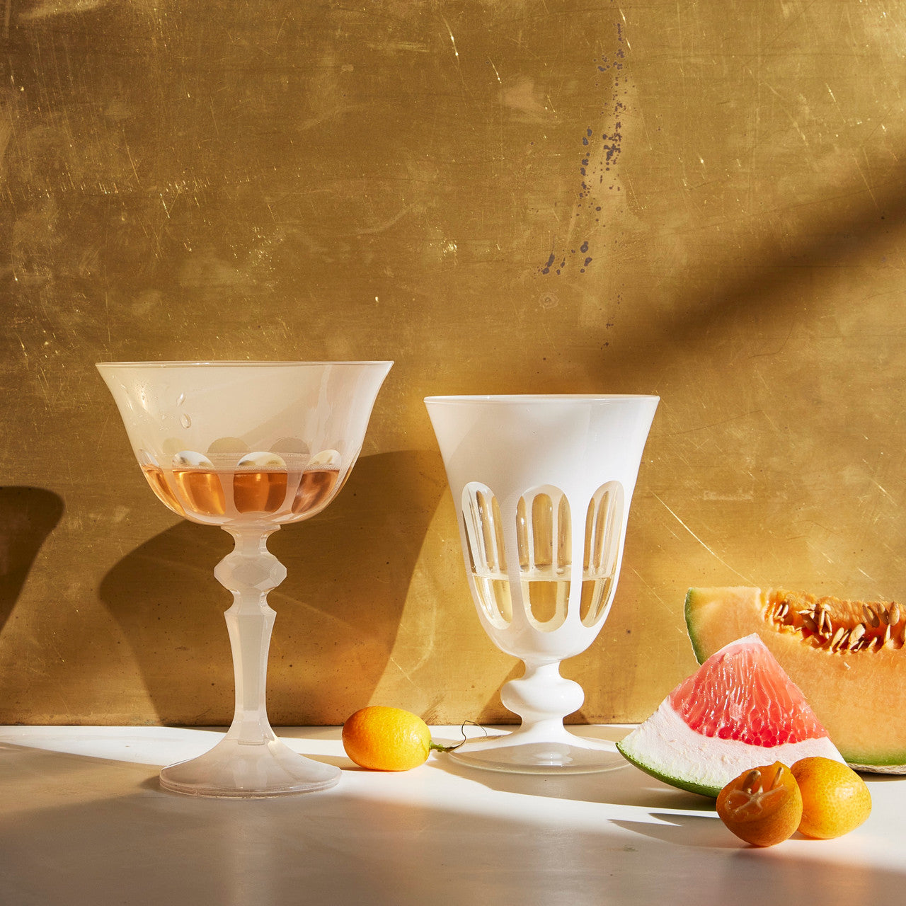 Rialto Glass Coupe Set/2, Opal