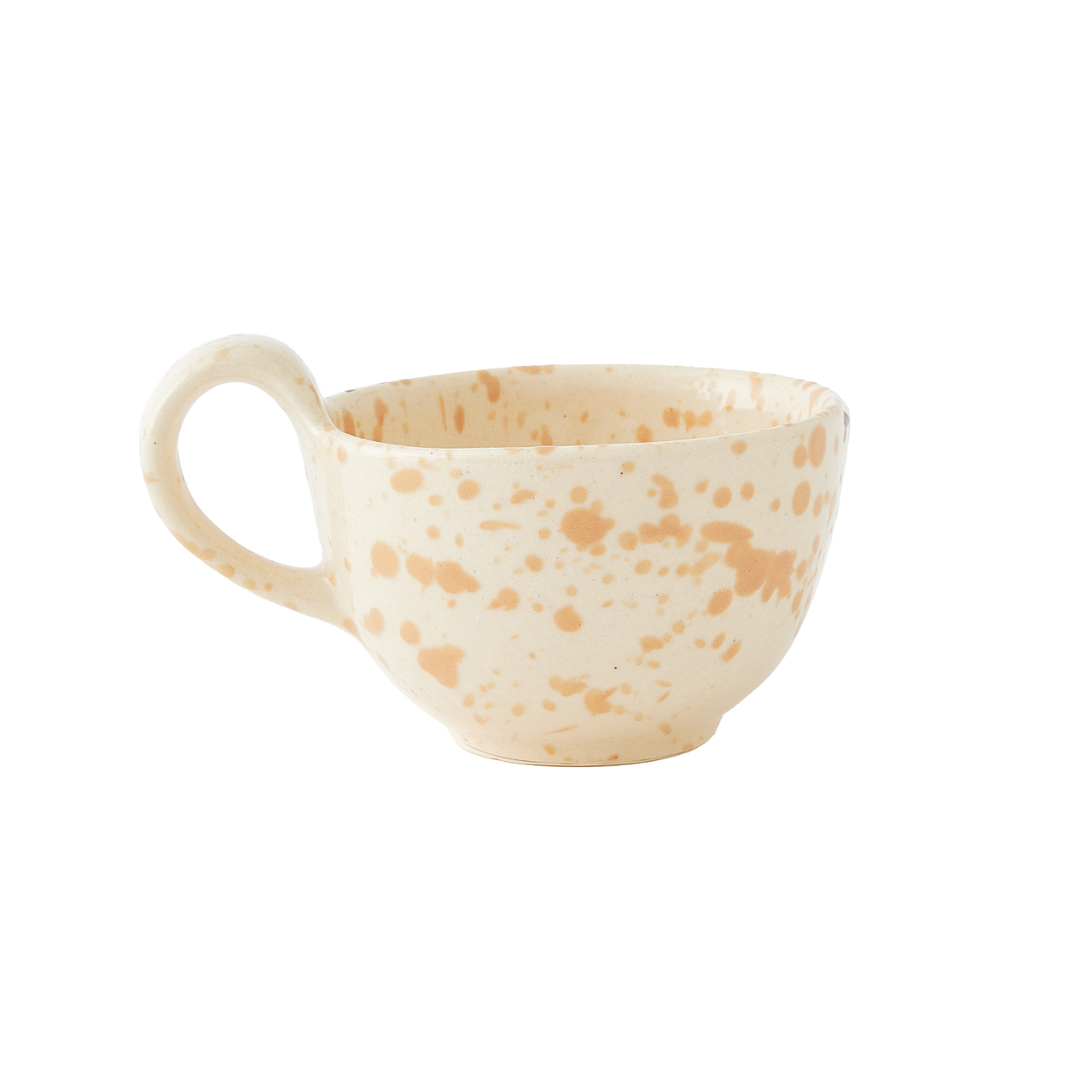 Splatterware Cups Set of 4, Latte