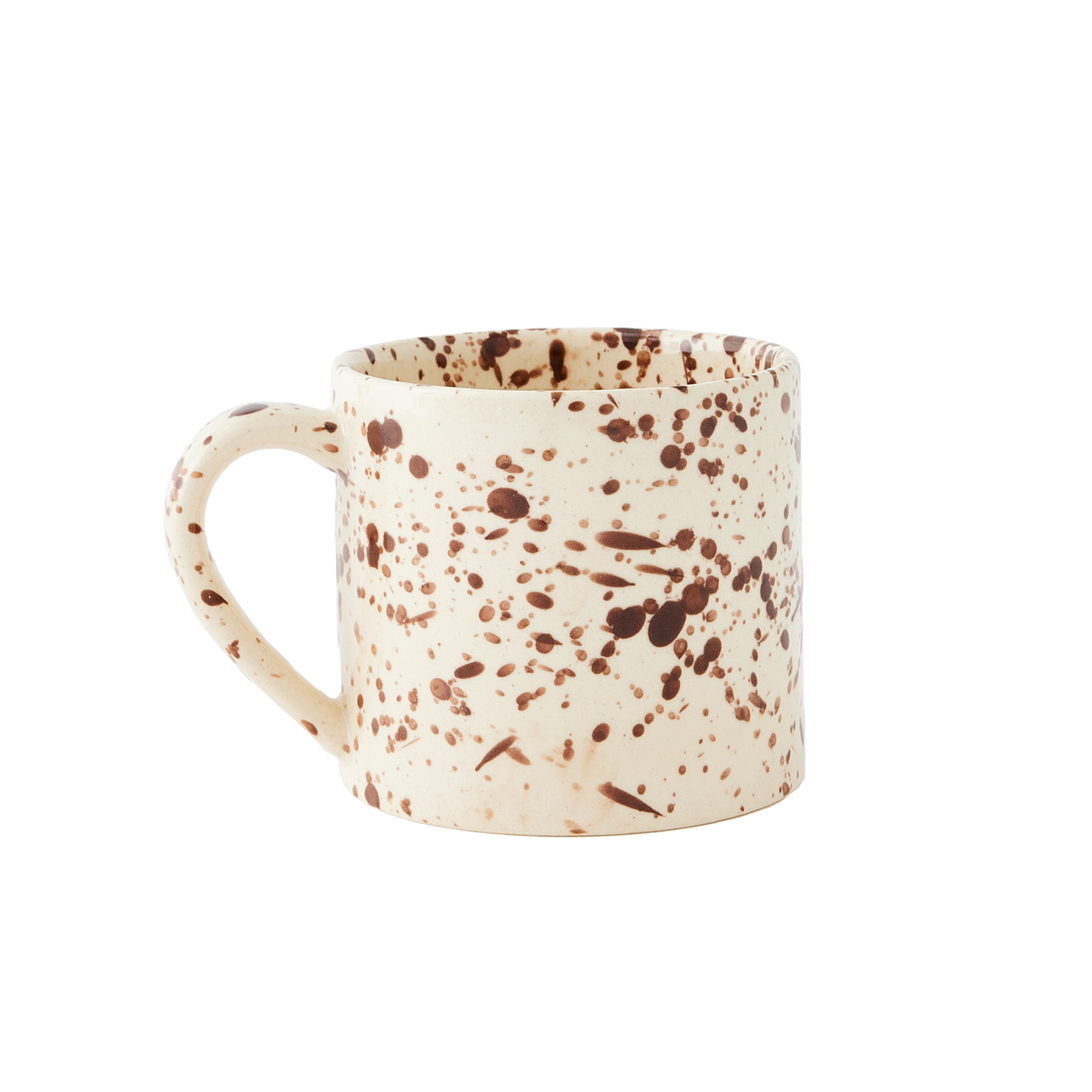 Splatterware Mugs Set of 4, Cacao