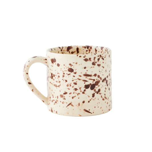Splatterware Mugs Set of 4, Cacao