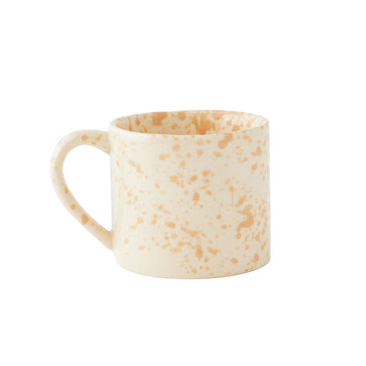 Splatterware Mugs Set of 4, Latte