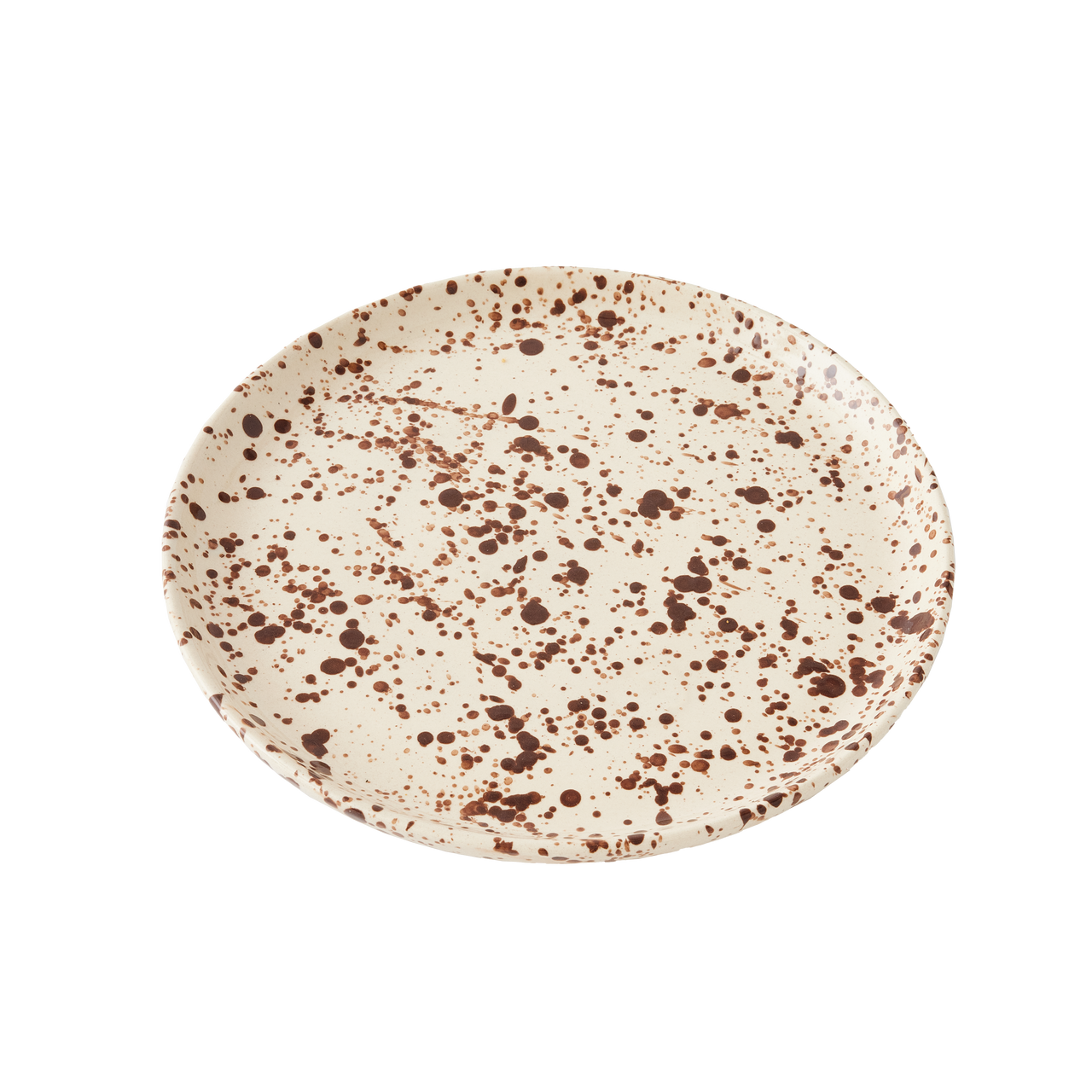 Splatterware Plates Set of 4, Cacao