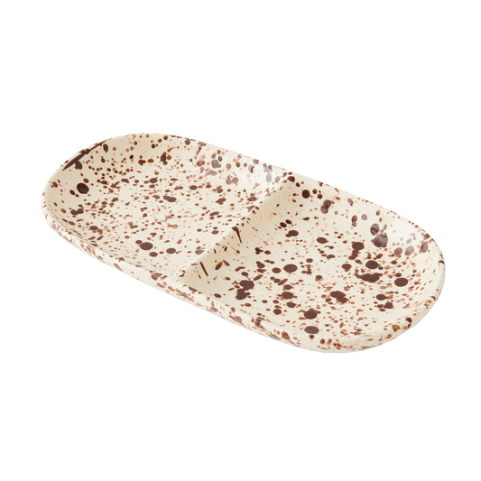 Splatterware Divided Tray, Cacao 1 Ea.