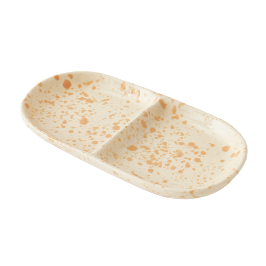 Splatterware Divided Tray, Latte 1 Ea.