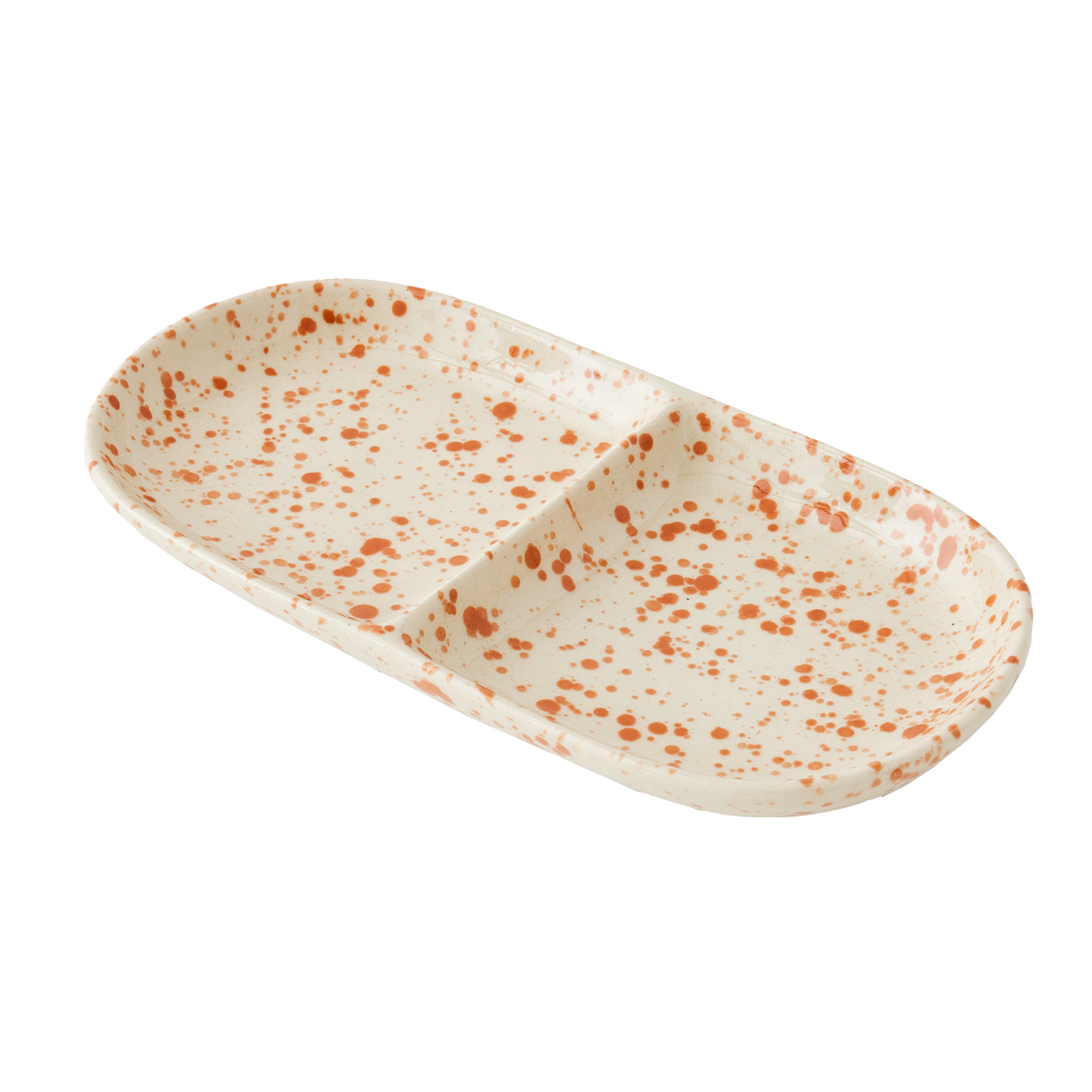 Splatterware Divided Tray, Terra 1 Ea.