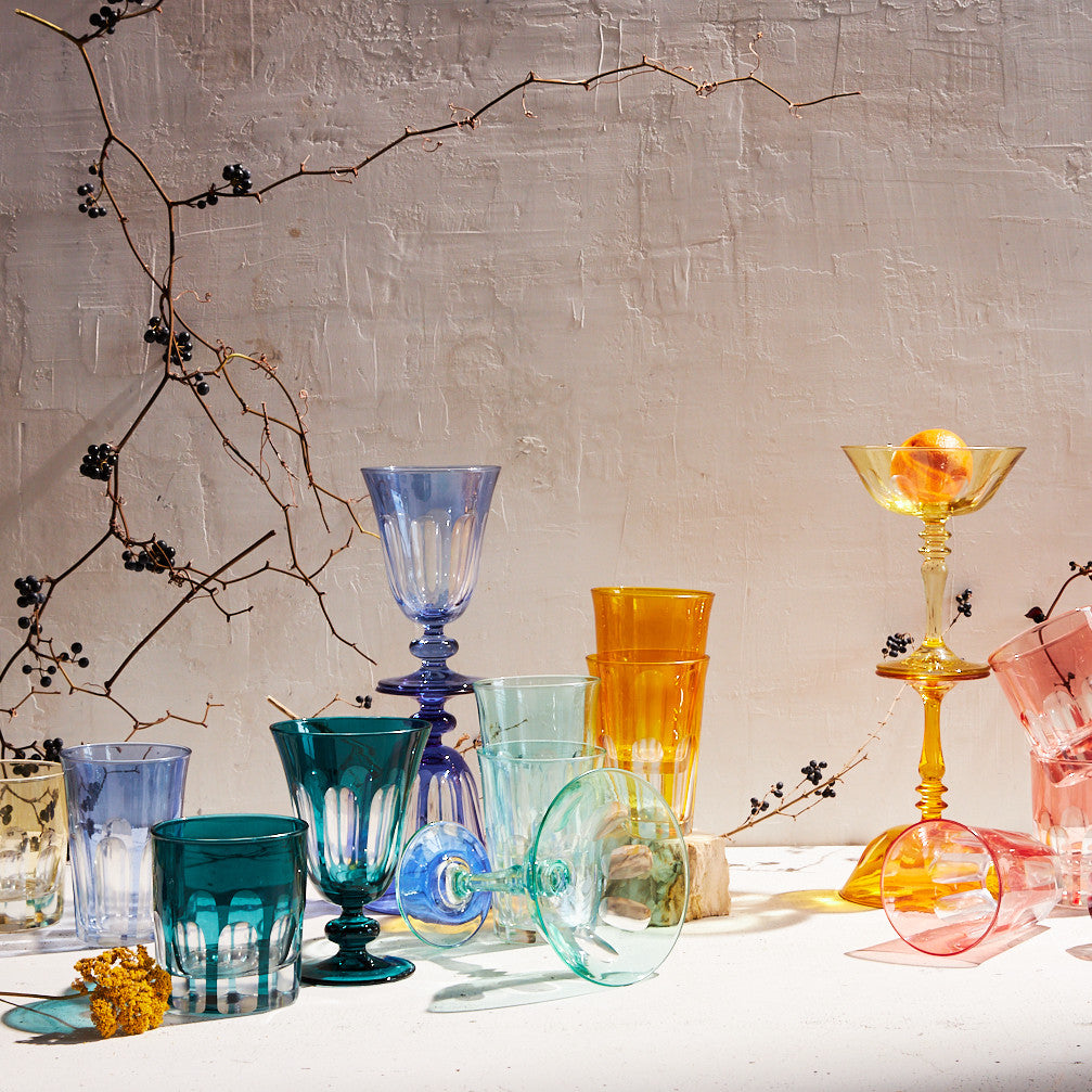 Rialto Glass Coupe Set/2, Ginger