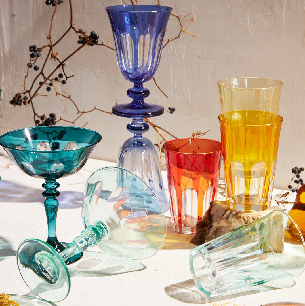 Rialto Glass Coupe Set/2, Ginger