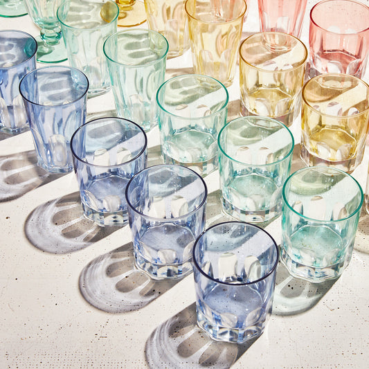 Rialto Glass Old Fashion Set/2, Menthe