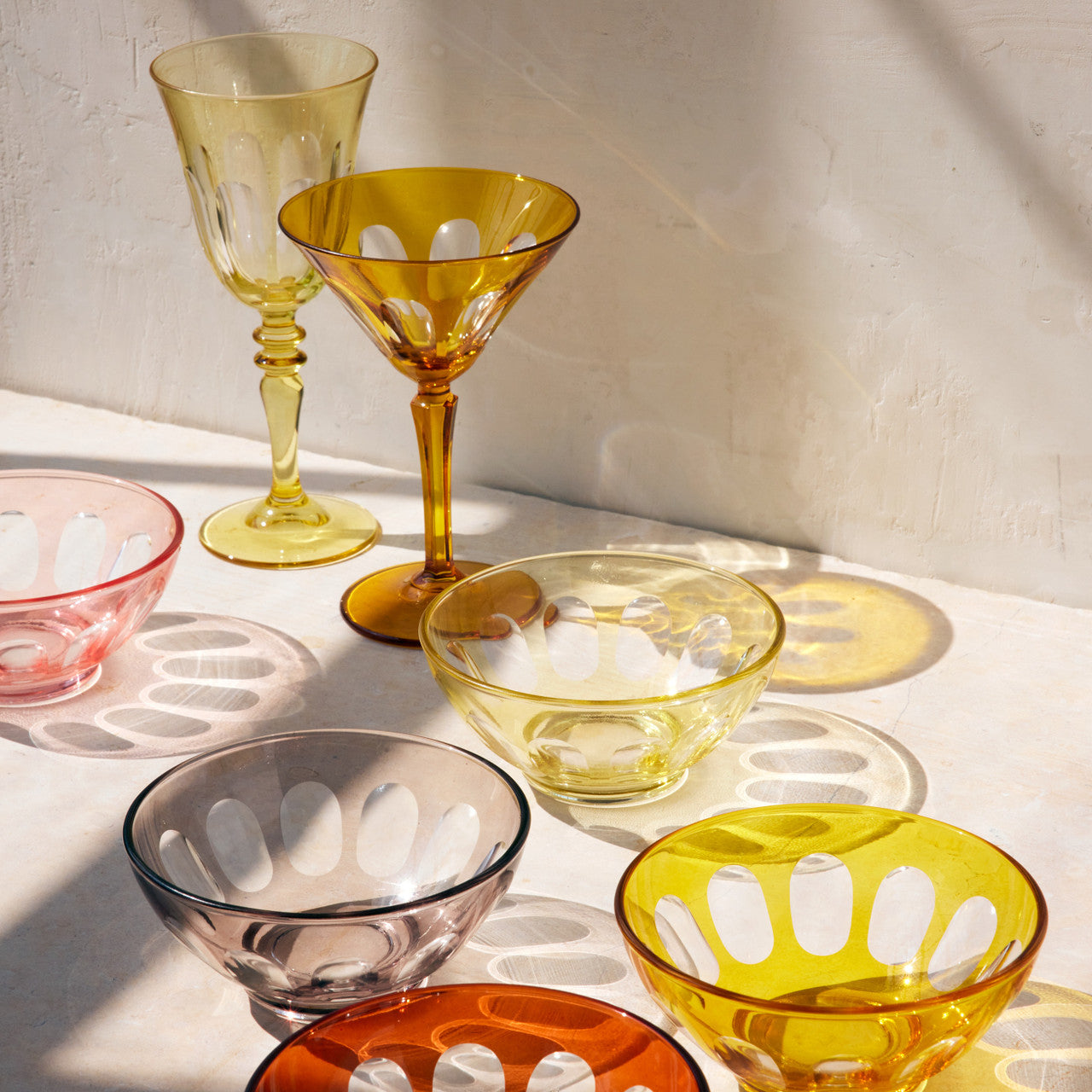 Rialto Glass Martini Set/2, Ginger