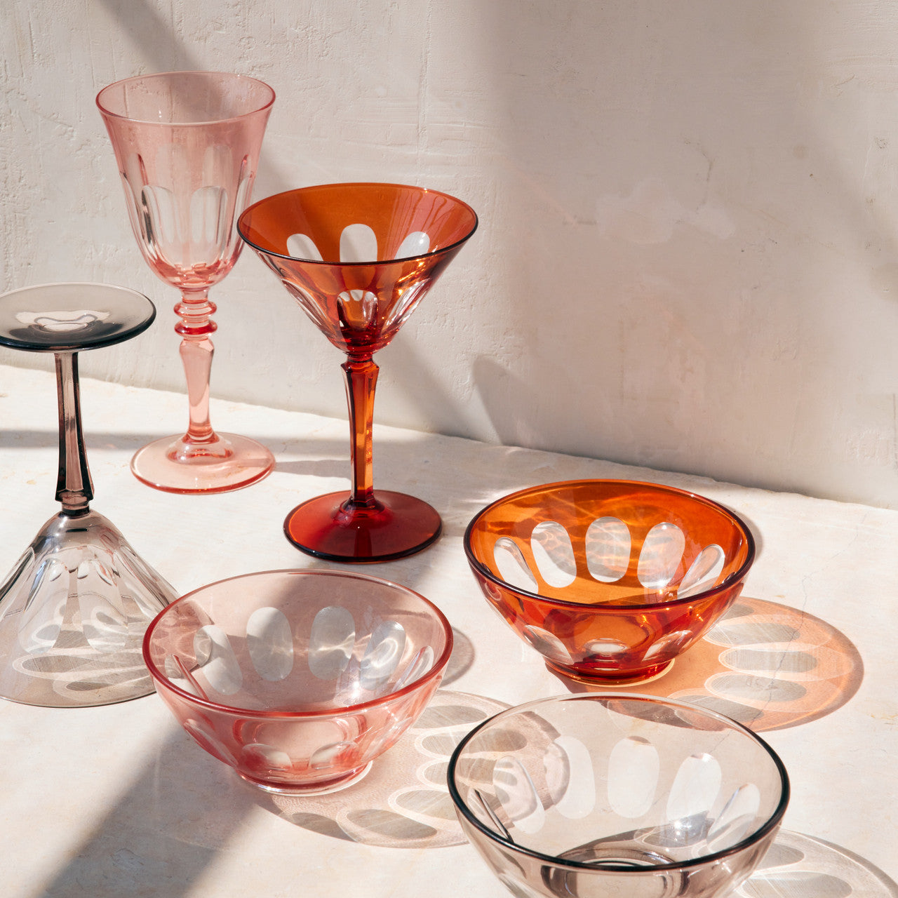 Rialto Glass Martini Set/2, Lolita
