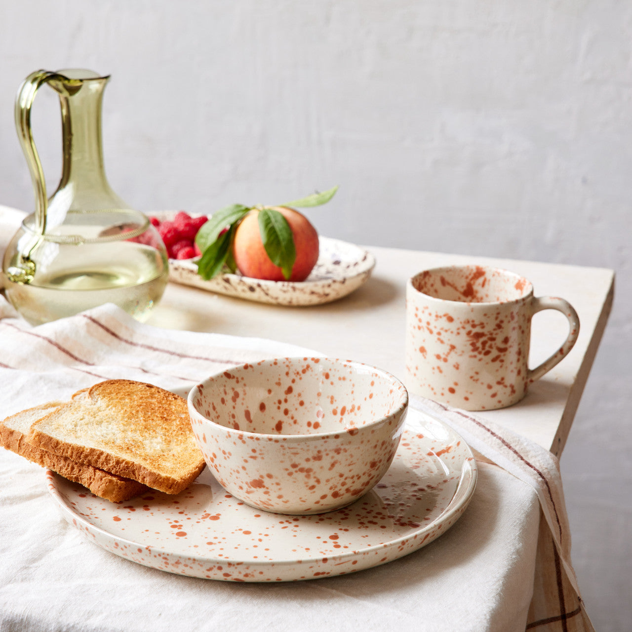 Splatterware Plates Set of 4, Terra