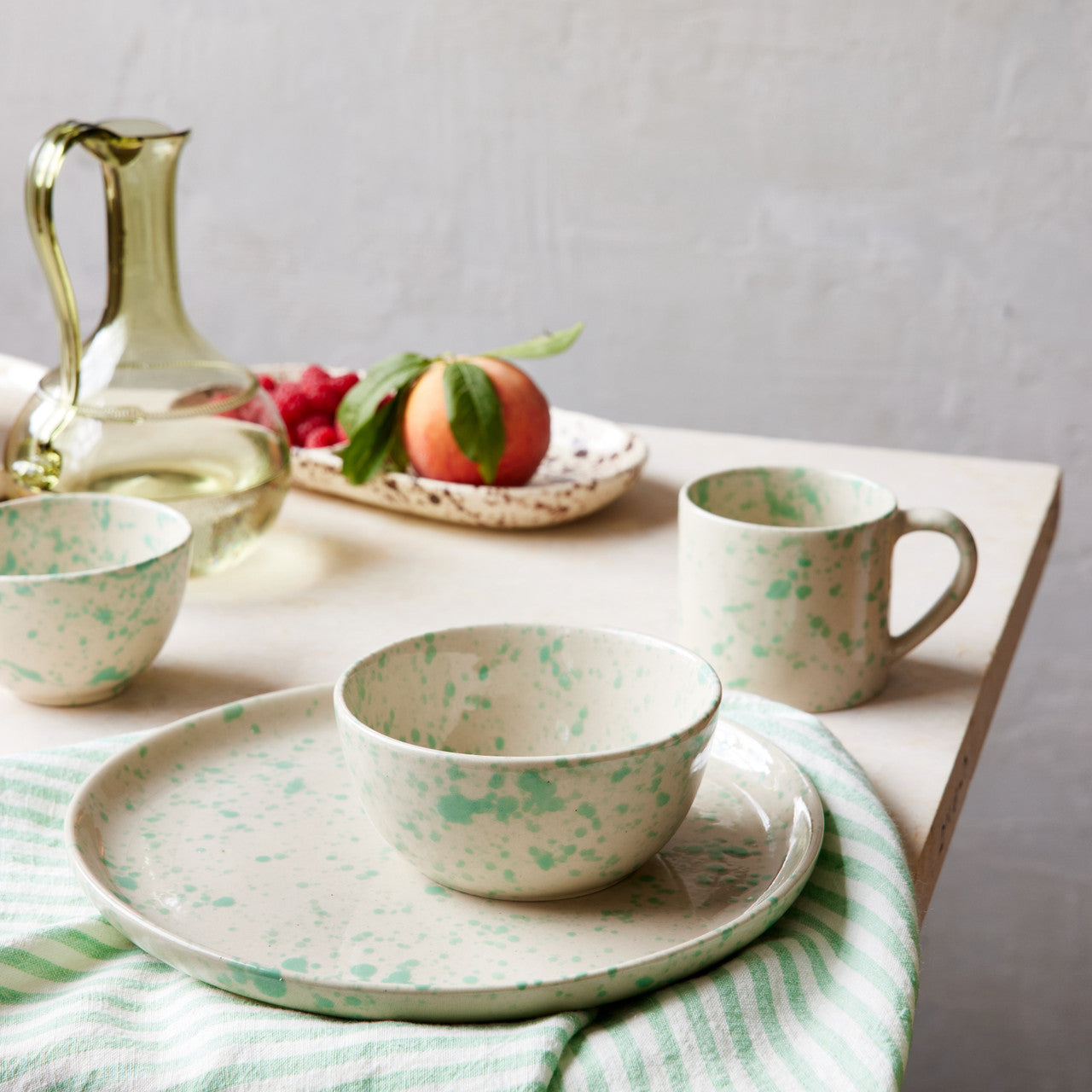 Splatterware Plates Set of 4, Pool