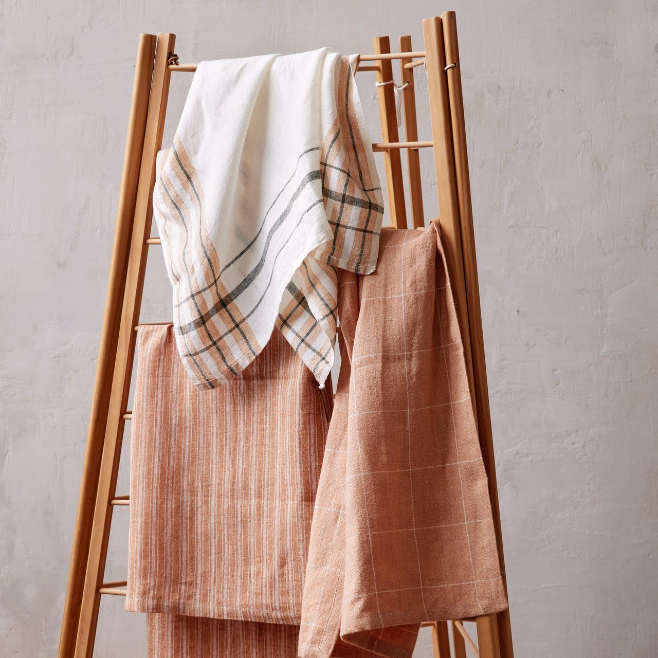 Essential Linens Ticking, Dune, Set/2