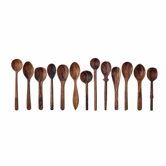 Baker's Dozen Wood Spoons - Black Siris, Small