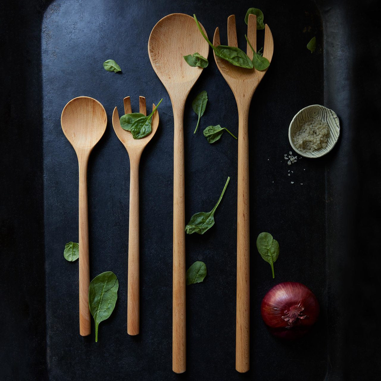 WOODEN SALAD SERVERS