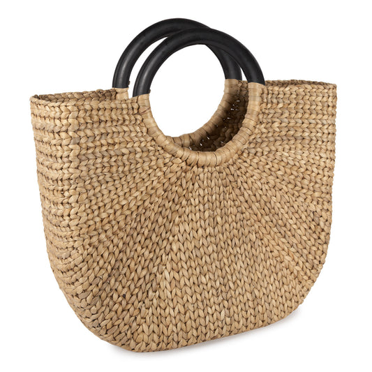 Large Demilune Basket Tote