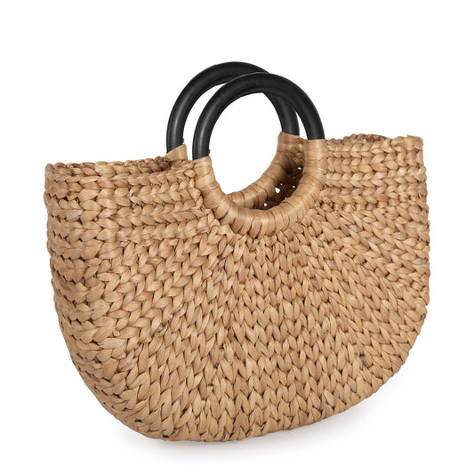 Small Demilune Basket Tote