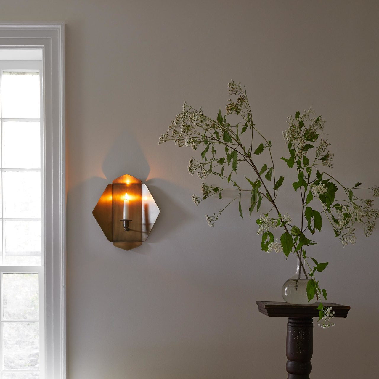 QUATREFOLD CANDLE SCONCE