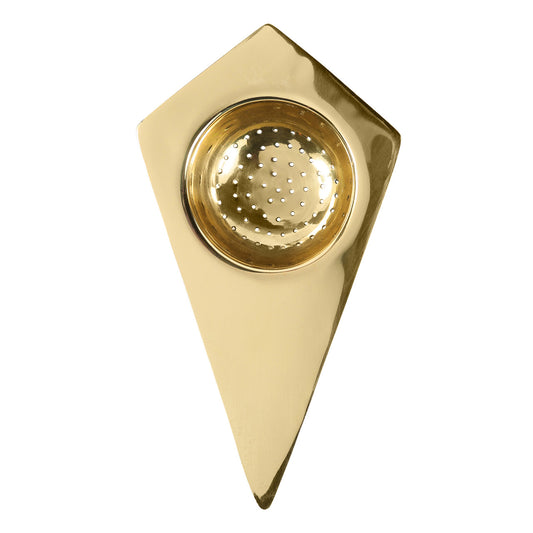 BRASS BELGRANO TEA STRAINER