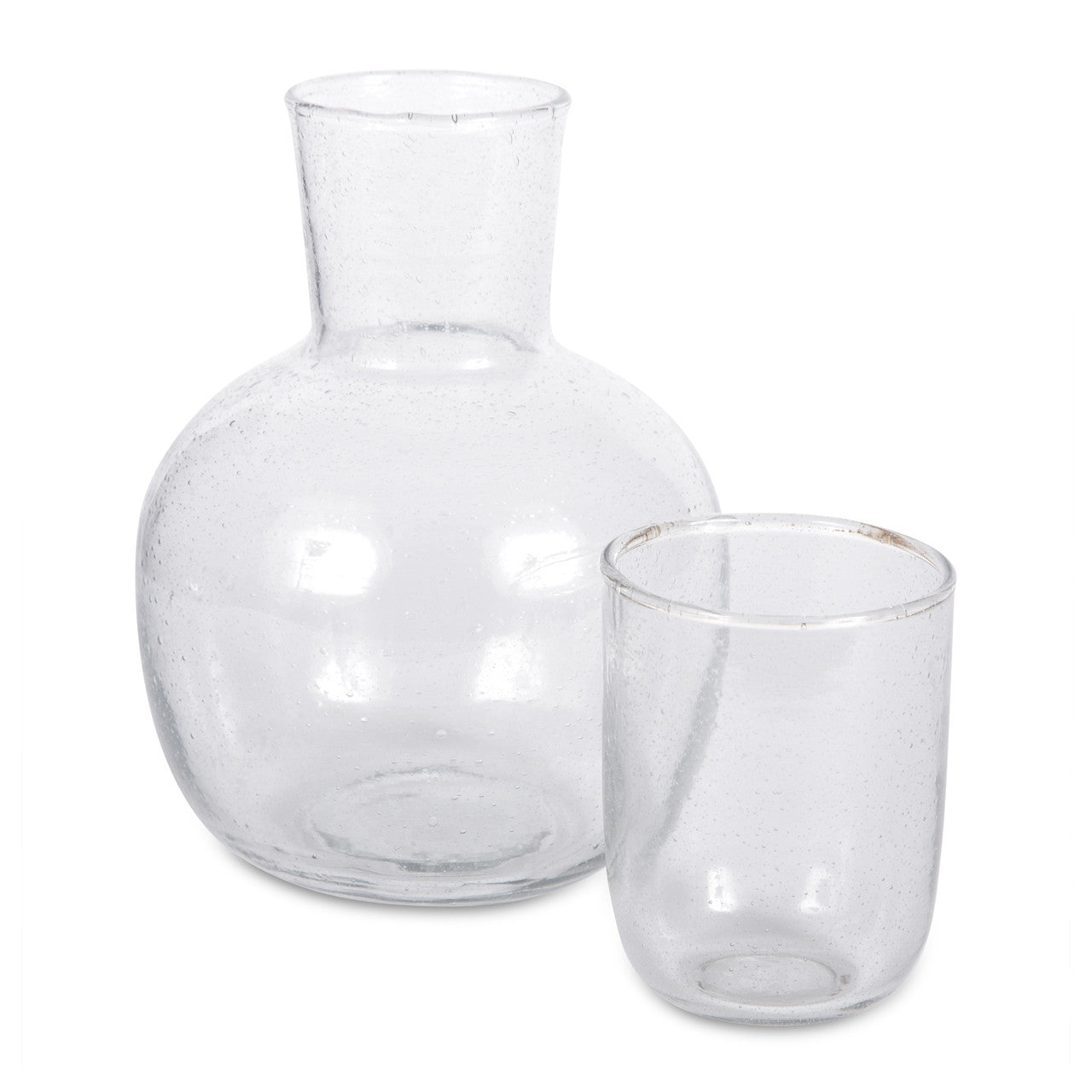 Seeded Glass Carafe