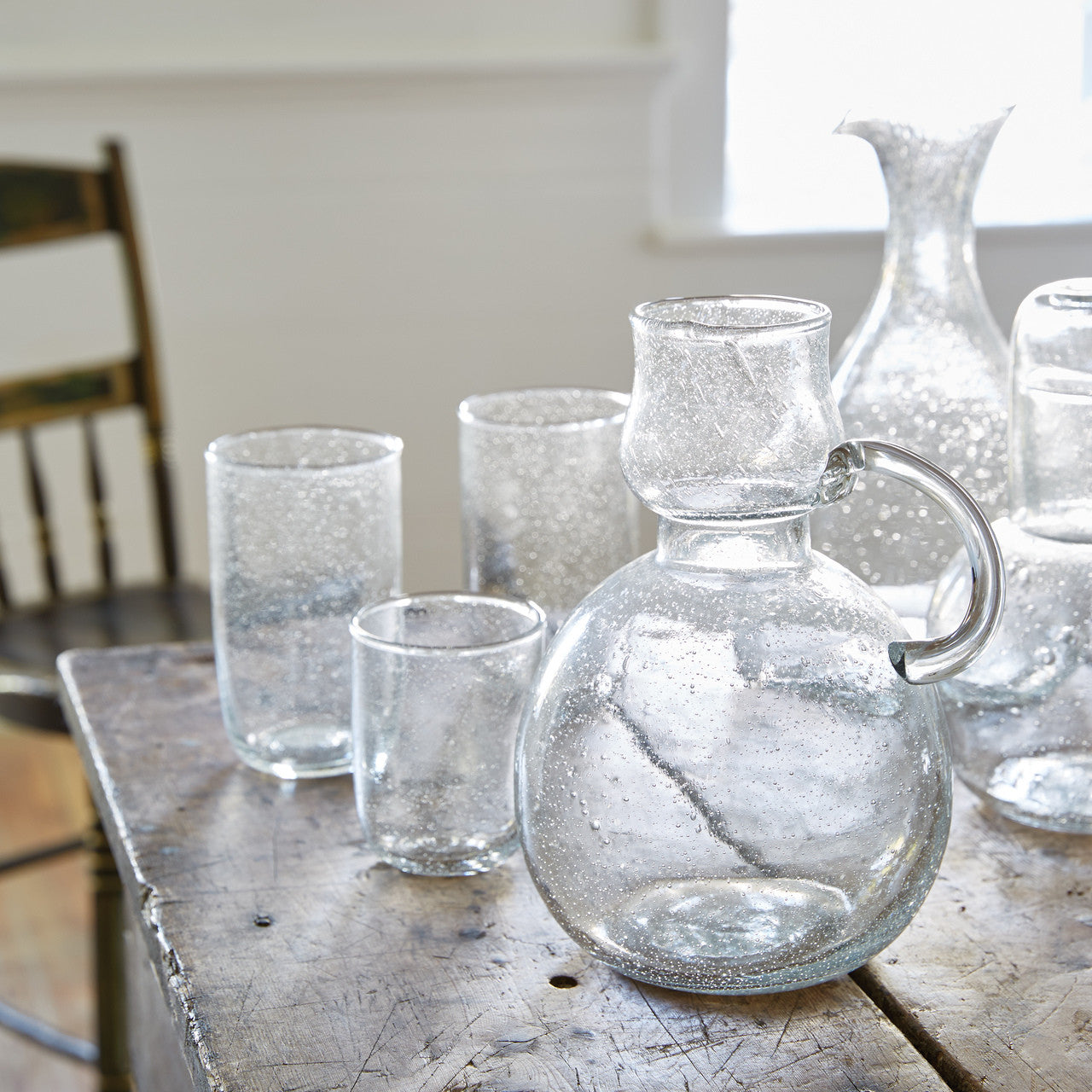 Tall Seeded Glasses