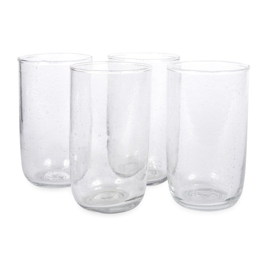 Tall Seeded Glasses