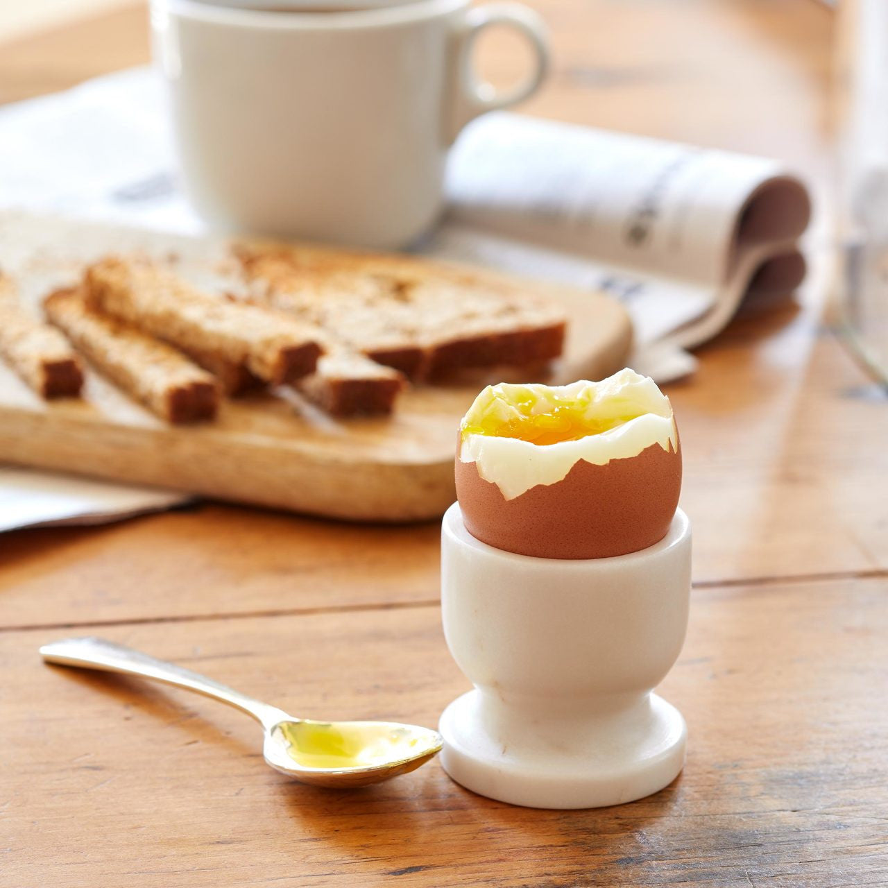 PINK MARBLE EGG CUP