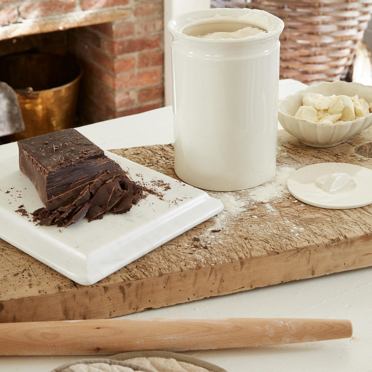 FLOUR LARDER CROCK 6