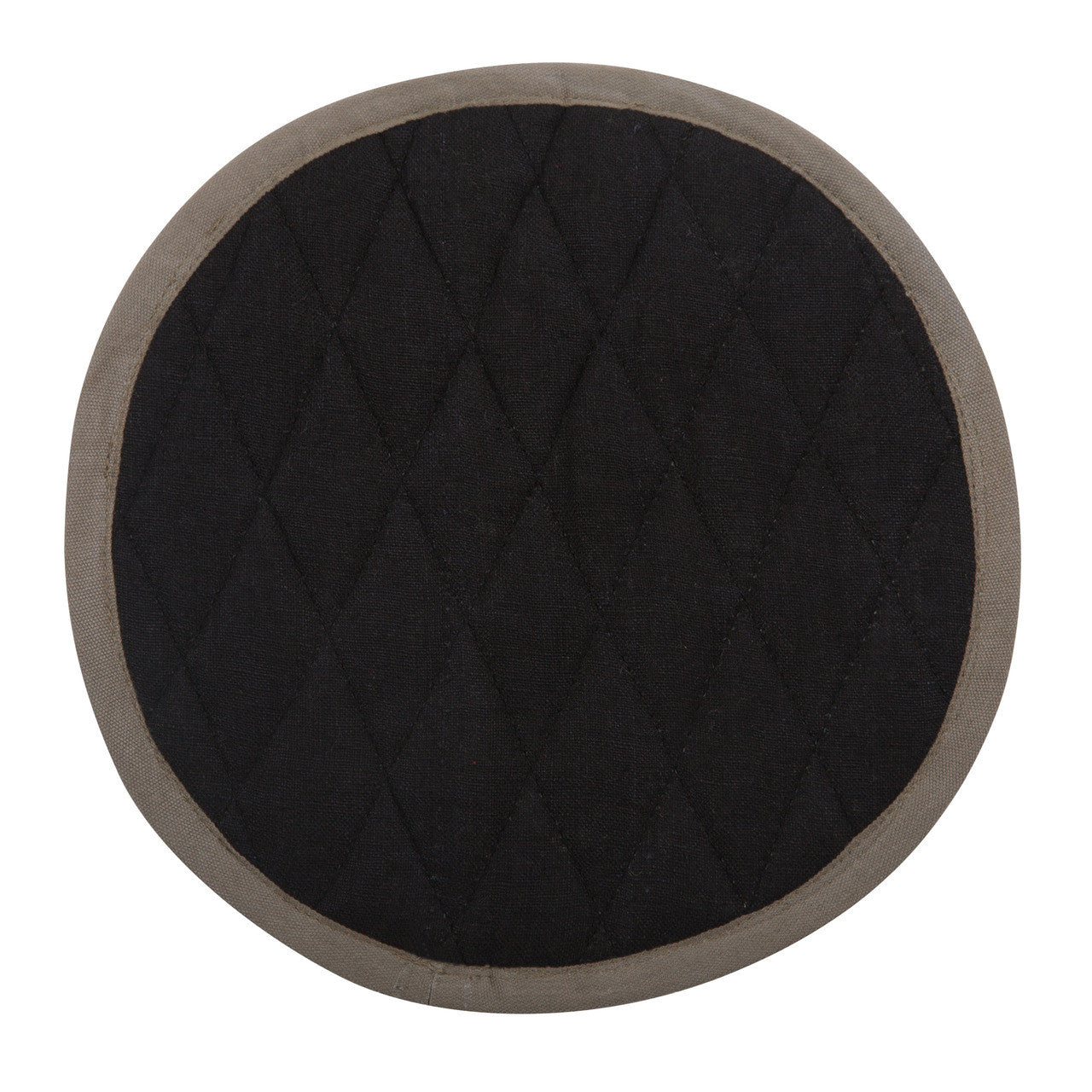 LINEN KITCHEN MITT, FADED BLACK