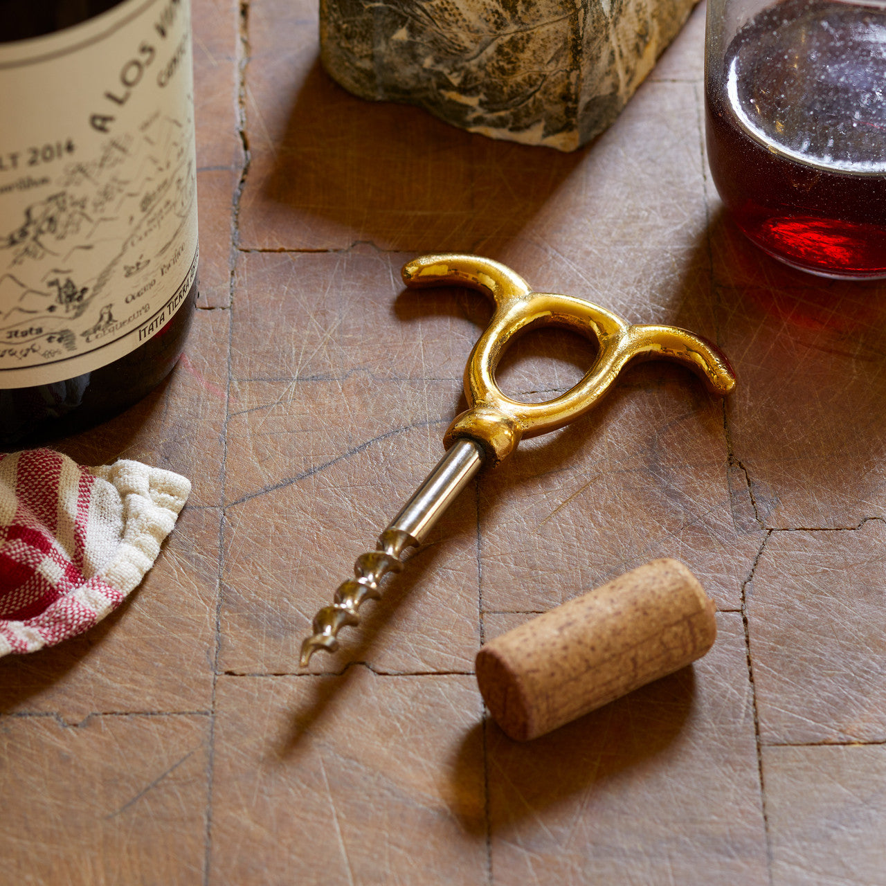 MIXED METAL WINE OPENER, NO.2