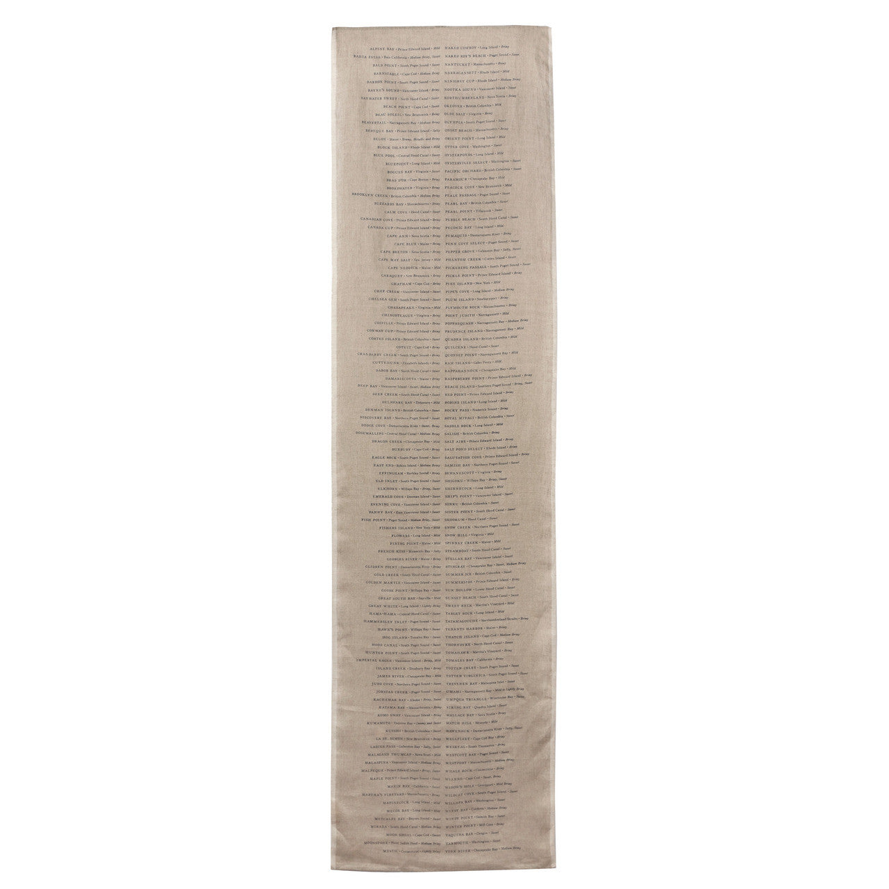 North American Oysters Runner, Natural