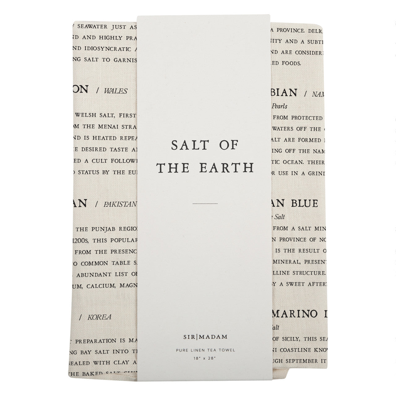 Salt of the Earth Tea Towel