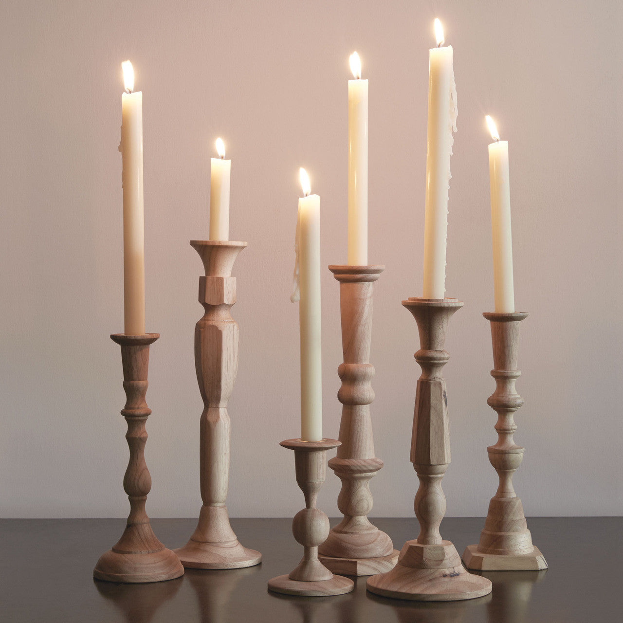 Georgian Candlestick, No. 5, Plantation Hardwood