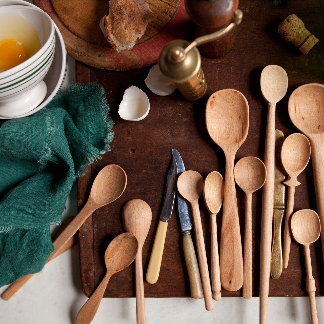 Baker's Dozen Wood Spoons, Small
