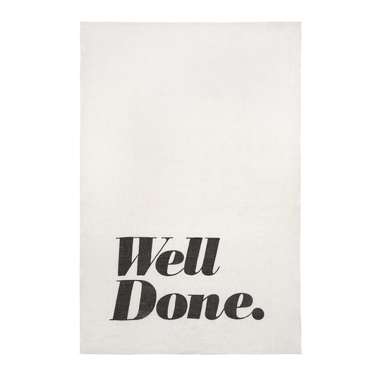 Well Done Pure Linen Tea Towel